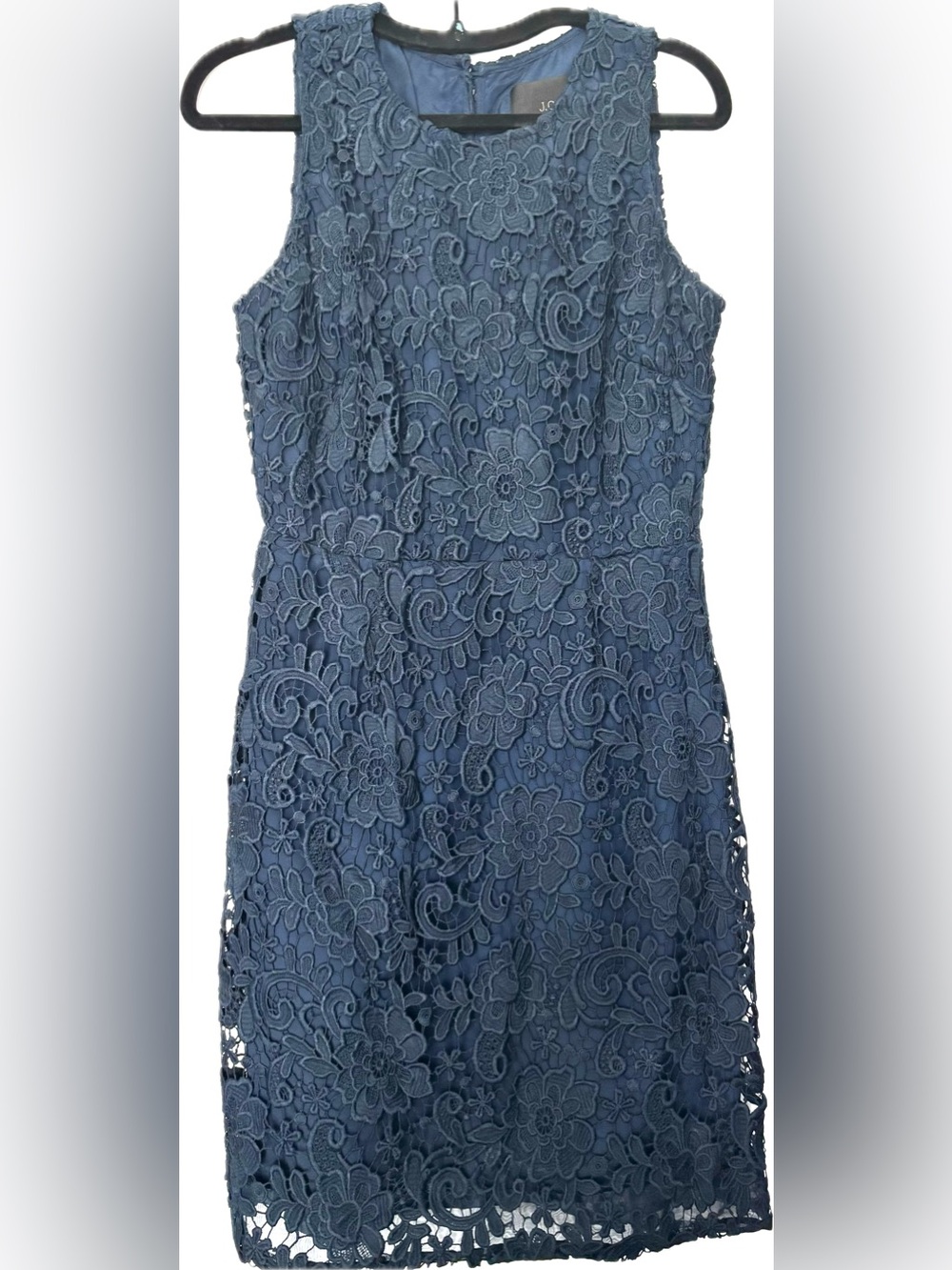 Cocktail/Wedding J. Crew Dress Navy Blue Sleeveless Midi”